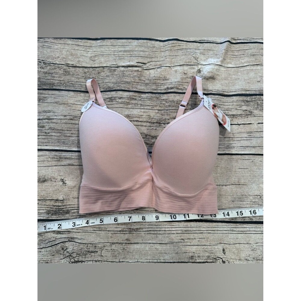 NWT Jockey Seamless Bralette with Molded Cups Light Pink, T-Shirt Bra Size LG